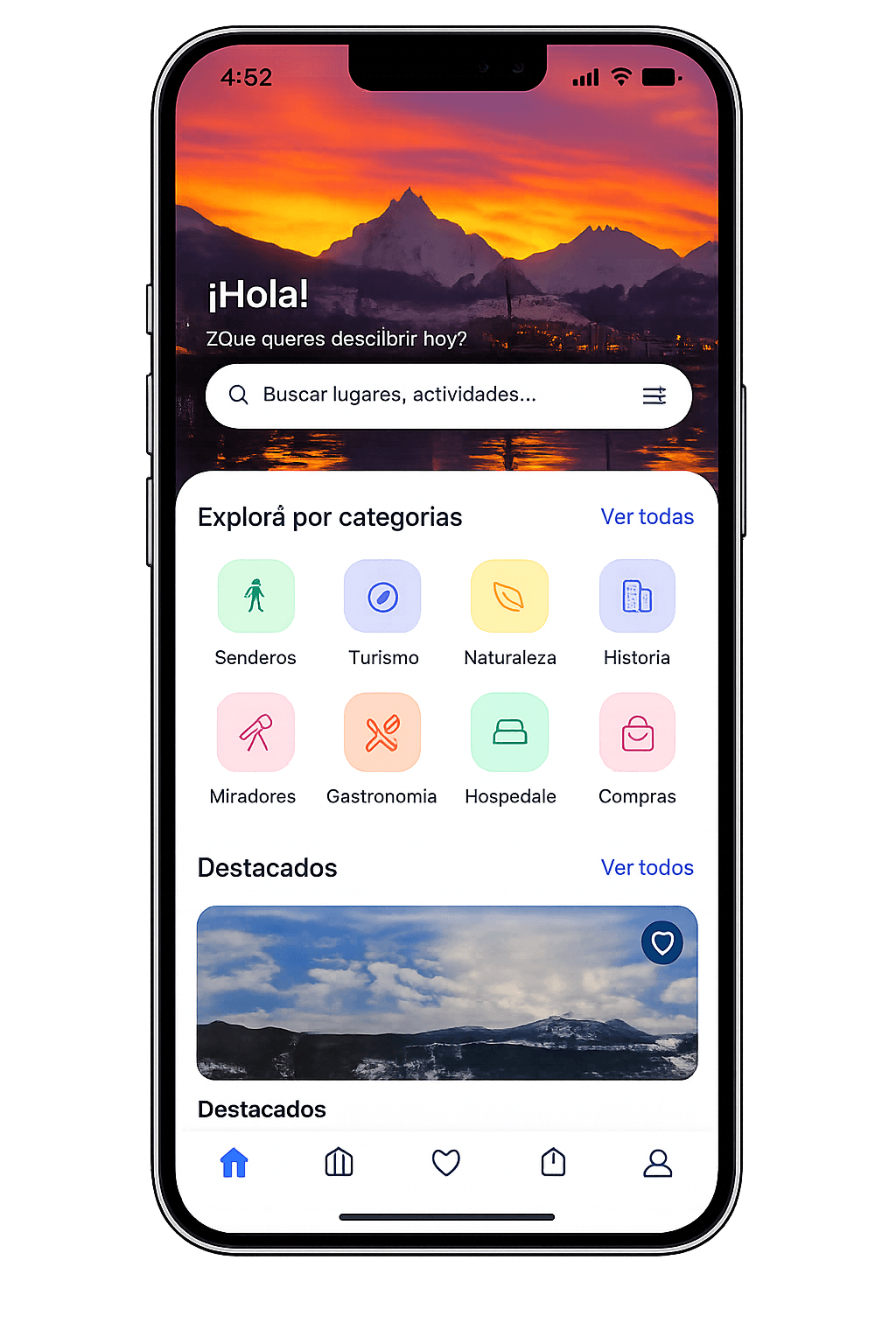 Vista previa de la app Ushuaia360